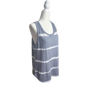 Vici Blue Shibori Tie Die Soft‎ Tank Top Shirt Size Large Women's
